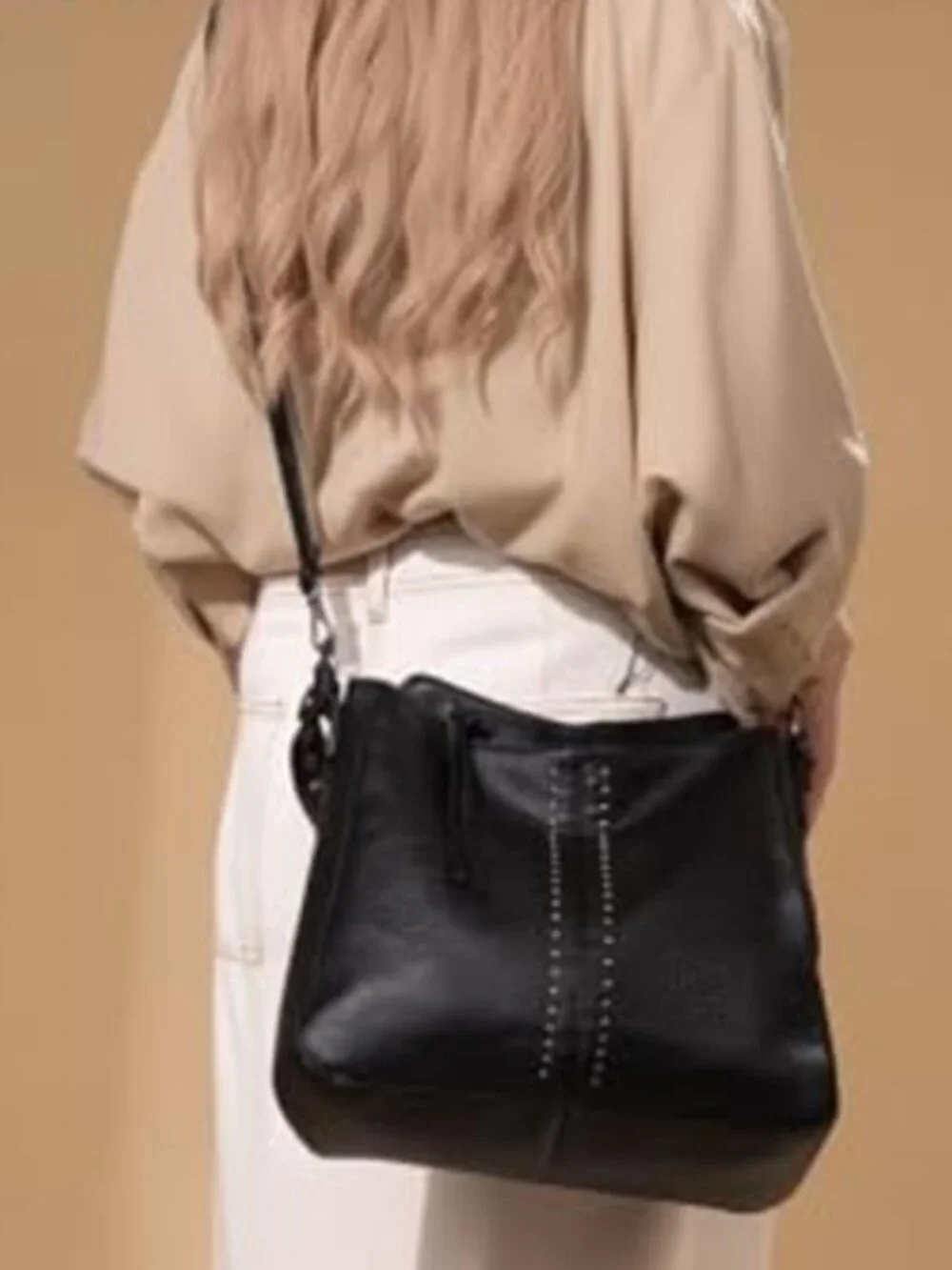 Black Hobo Bag for Women Crossbody Purse and Handbags Ladies Chic